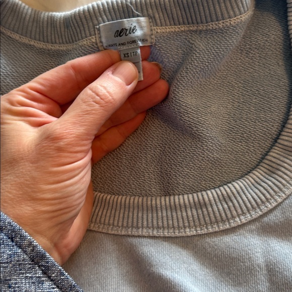 Aerie Cropped Top, Barrel Leg Sweat Set - Picture 3 of 8